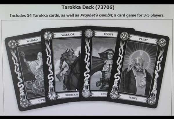 Curse of Strahd Tarokka Deck Cards Dungeons Dragons D&D Barovia Prophet's Gambit 
